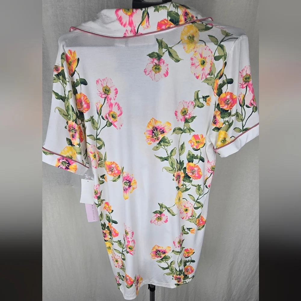 Rachel Parcell Sleep Shirt in Ivory Poppy Vine. NWT Size Medium Floral Print - Picture 10 of 10